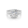Bague De Fiançailles Halo Étincelante